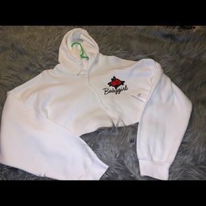 Baby girl half hoodie